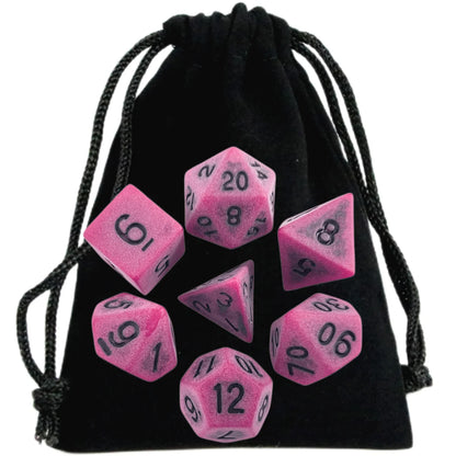 Dice Set DND Board Game Pieces High Quality Acrylic Unique Cool Retro Effect Polyhedral Dice Sets For RPG Board Game Club Party