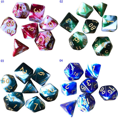 Color Swirl Dice
