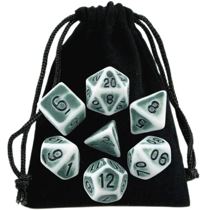 Dice Set DND Board Game Pieces High Quality Acrylic Unique Cool Retro Effect Polyhedral Dice Sets For RPG Board Game Club Party