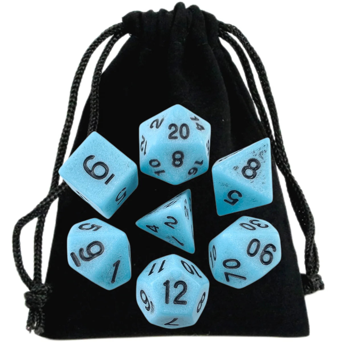 Dice Set DND Board Game Pieces High Quality Acrylic Unique Cool Retro Effect Polyhedral Dice Sets For RPG Board Game Club Party