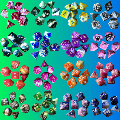 Color Swirl Dice