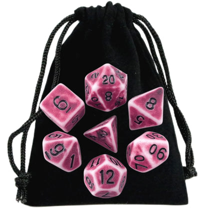 Dice Set DND Board Game Pieces High Quality Acrylic Unique Cool Retro Effect Polyhedral Dice Sets For RPG Board Game Club Party